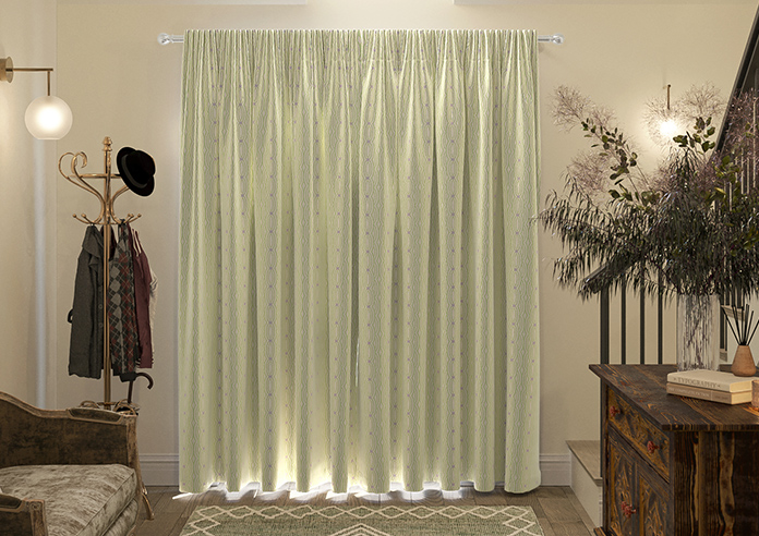 Opulent Scallop, Pistachio - Made To Measure Curtains - Image 7